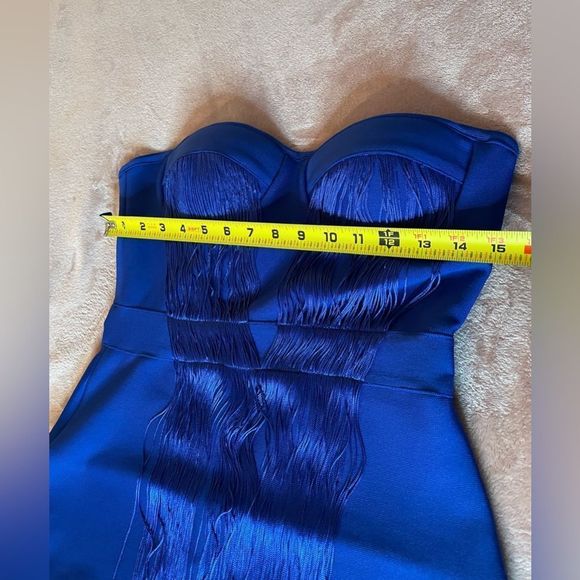 NWT Women’s Formal/ Party/ Bodycon/Strapless Blue Dress - Picture 9 of 16